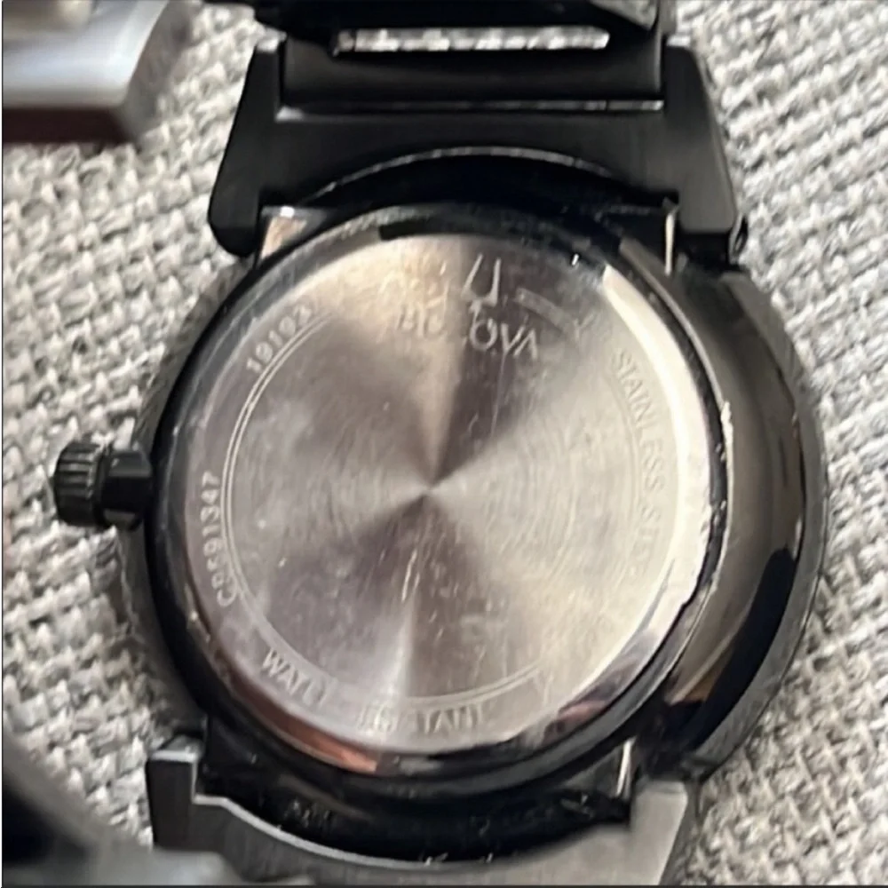 Bulova Men’s Black Diamond Dial Watch